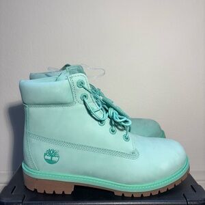 Mint Green Timberland Boots